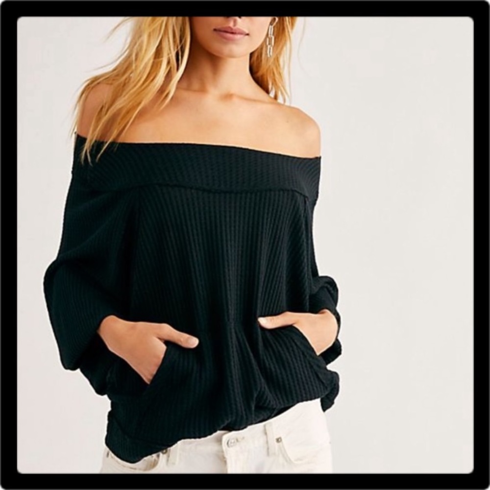 - ❤️ Free People ❤️We The Free Westend Thermal Top Black small